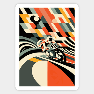 Retro Racer Sticker